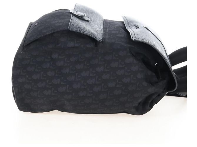 Christian Dior Trotter Motion Oblique Backpack Nylon Black Silver - vista 4