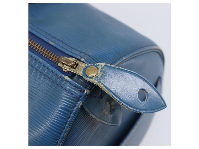LOUIS VUITTON Epi Speedy 30 Hand Bag Toledo Blue M43005 LV - vista 10