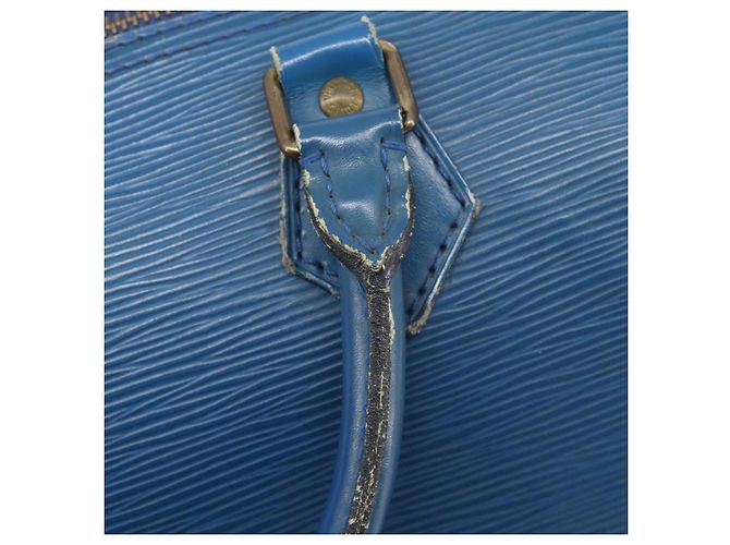 LOUIS VUITTON Epi Speedy 30 Hand Bag Toledo Blue M43005 LV - vista 25