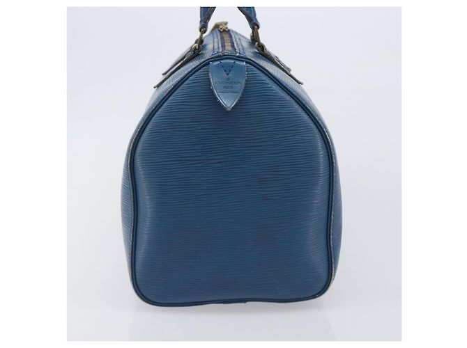 LOUIS VUITTON Epi Speedy 30 Hand Bag Toledo Blue M43005 LV - vista 3