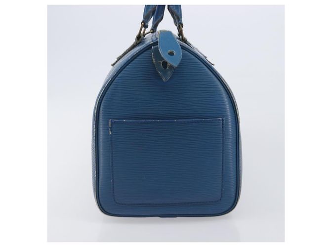 LOUIS VUITTON Epi Speedy 30 Hand Bag Toledo Blue M43005 LV - vista 4