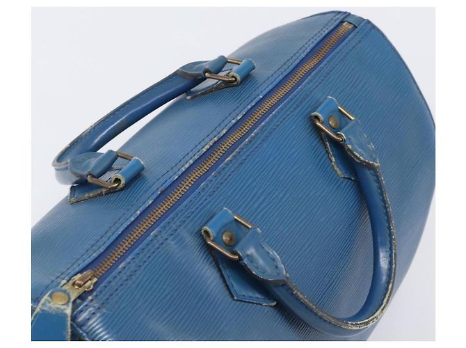 LOUIS VUITTON Epi Speedy 30 Hand Bag Toledo Blue M43005 LV - vista 7