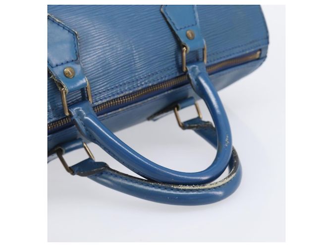 LOUIS VUITTON Epi Speedy 30 Hand Bag Toledo Blue M43005 LV - vista 8