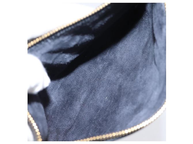 Miu Miu Tote Bag Leather 2way Navy Gold - vista 23