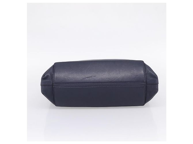 Miu Miu Tote Bag Leather 2way Navy Gold - vista 5