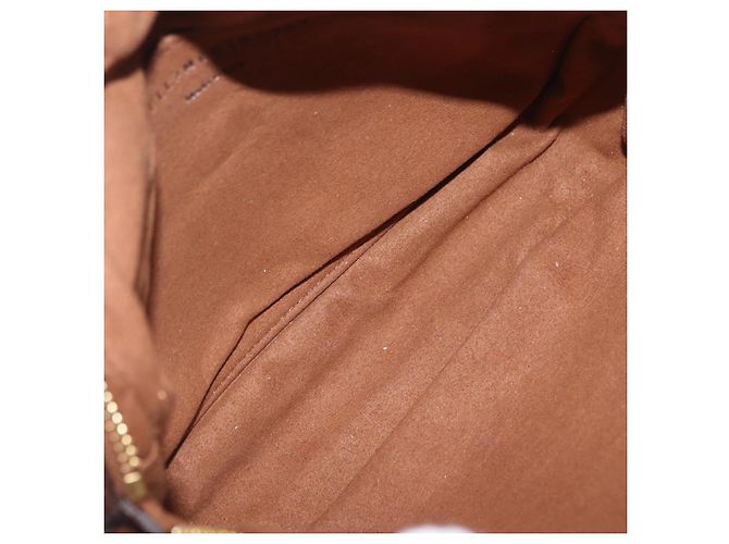 Stella Mc Cartney Stella McCartney Chain Shoulder Bag Leather Boa Brown Gold - vista 10