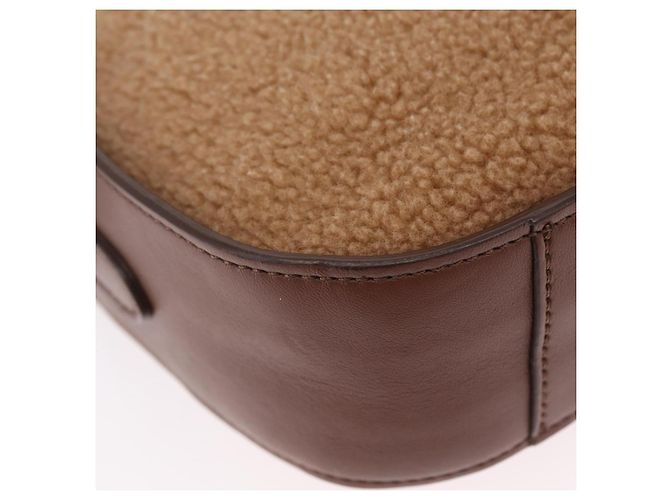 Stella Mc Cartney Stella McCartney Chain Shoulder Bag Leather Boa Brown Gold - vista 18