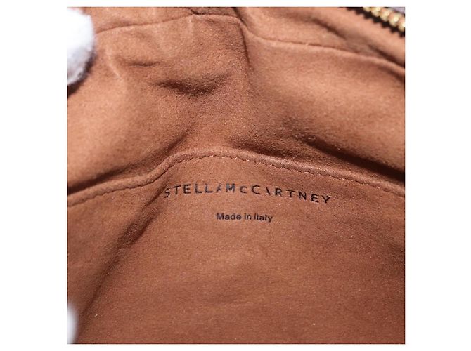 Stella Mc Cartney Stella McCartney Chain Shoulder Bag Leather Boa Brown Gold - vista 21