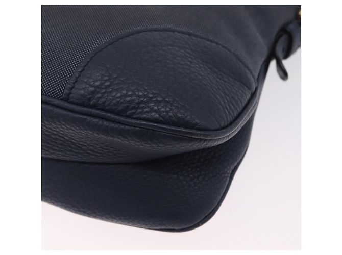 PRADA Shoulder Bag Jacquard Navy Gold - vista 18