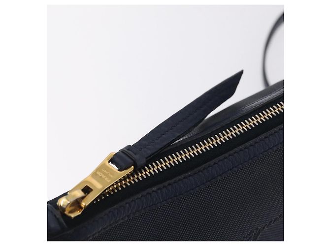 PRADA Shoulder Bag Jacquard Navy Gold - vista 21