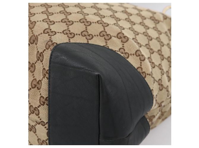 GUCCI GG Canvas Hand Bag 2way Gold Beige 247286 - vista 14