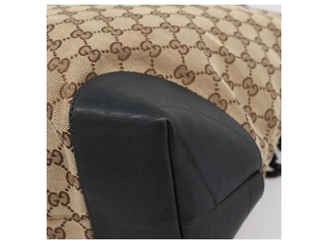 GUCCI GG Canvas Hand Bag 2way Gold Beige 247286 - vista 16