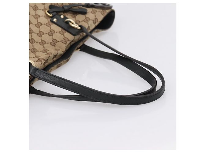 GUCCI GG Canvas Hand Bag 2way Gold Beige 247286 - vista 7