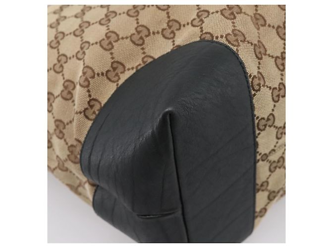 GUCCI GG Canvas Hand Bag 2way Gold Beige 247286 - vista 9