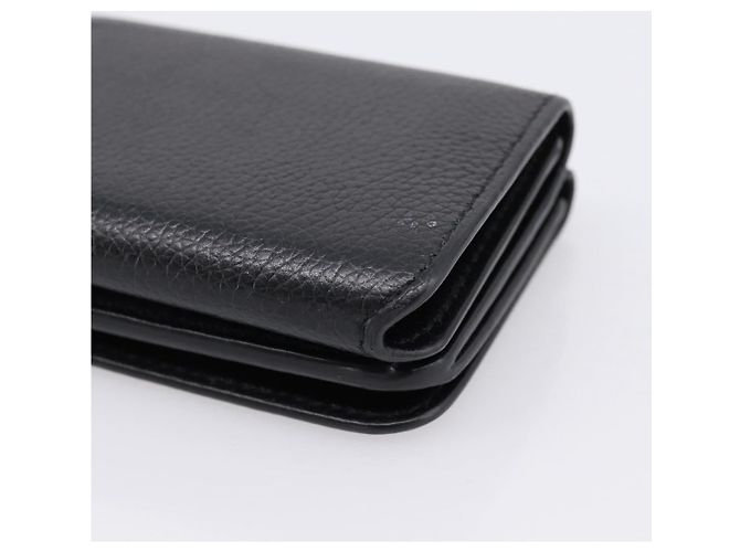 Balenciaga Everyday Compact Wallet Leather Black Gold - vista 15
