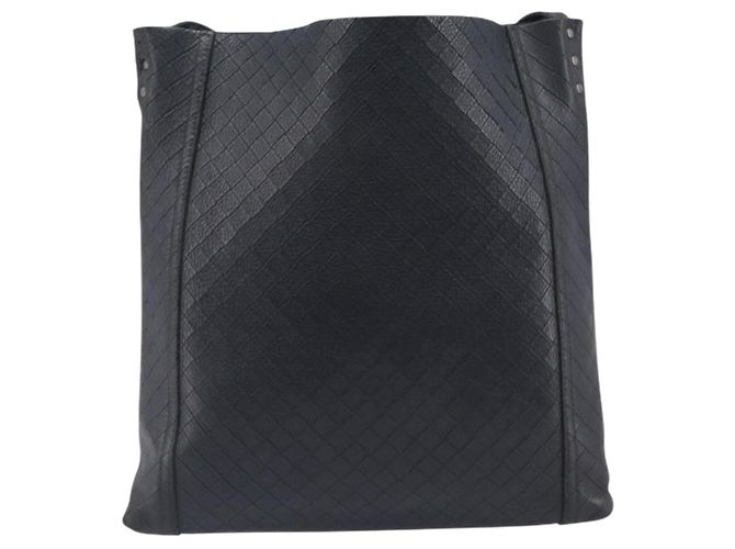 Bottega Veneta Shoulder Bag Leather Black Gold Tone - vista 2