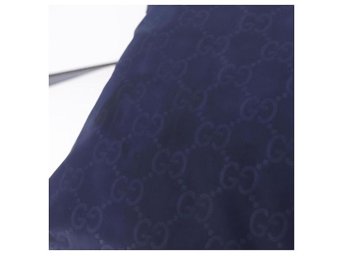GUCCI GG Shoulder Bag Nylon Navy Silver 510342 - vista 10