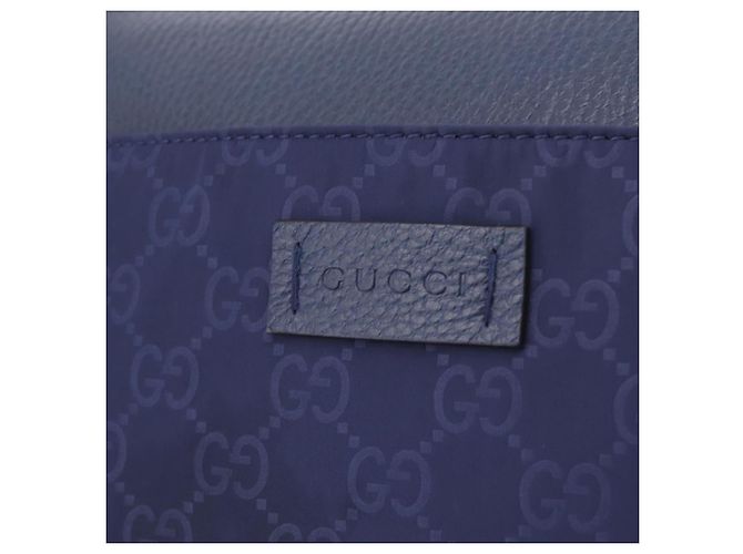 GUCCI GG Shoulder Bag Nylon Navy Silver 510342 - vista 19