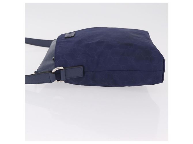 GUCCI GG Shoulder Bag Nylon Navy Silver 510342 - vista 4