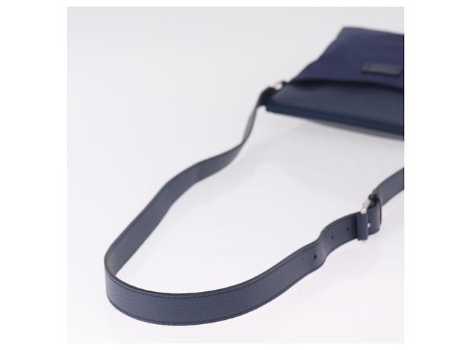 GUCCI GG Shoulder Bag Nylon Navy Silver 510342 - vista 7