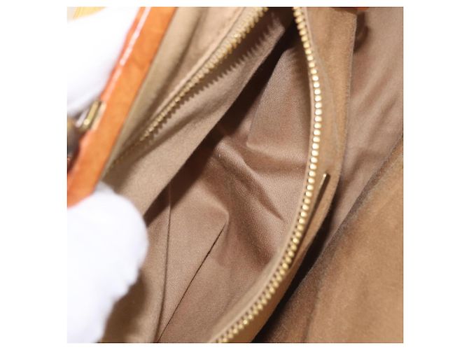 Miu Miu Bamboo Hand Bag Cotton 2way Beige Gold - vista 28