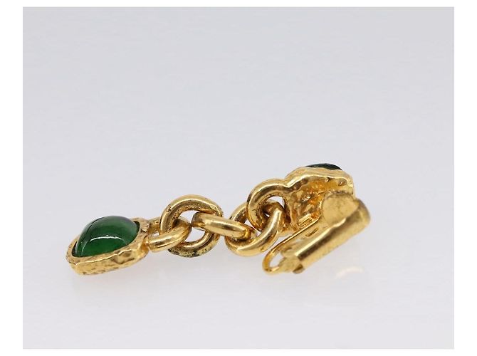 CHANEL Earring metal Gold Tone CC - vista 4