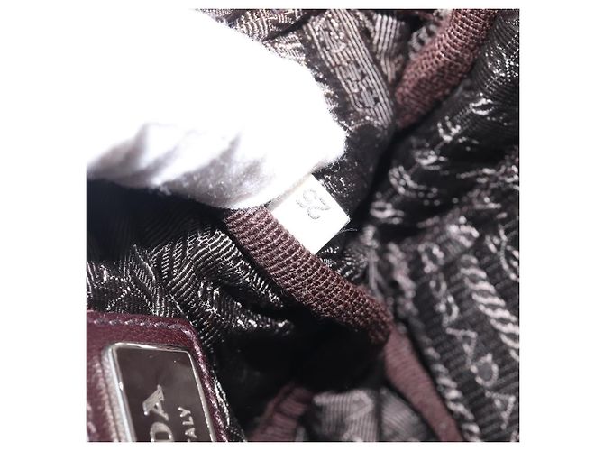 PRADA Shoulder Bag Leather Brown Gold - vista 12
