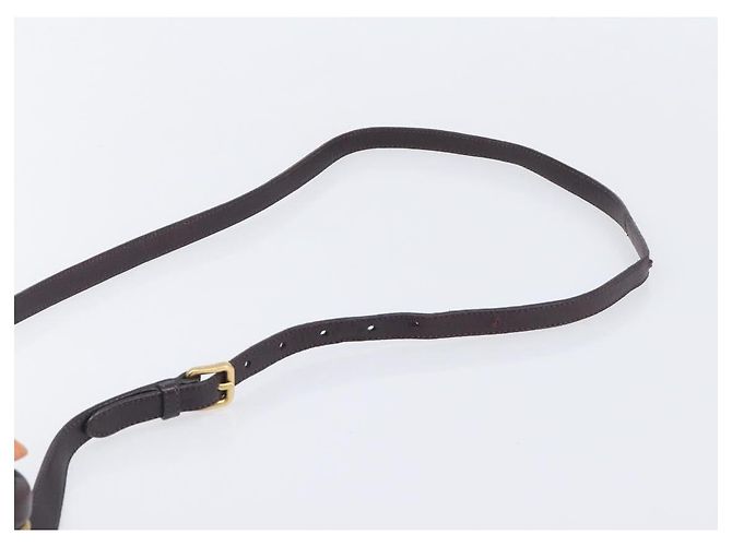 PRADA Shoulder Bag Leather Brown Gold - vista 15