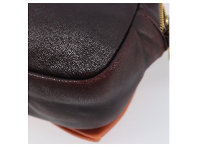 PRADA Shoulder Bag Leather Brown Gold - vista 20