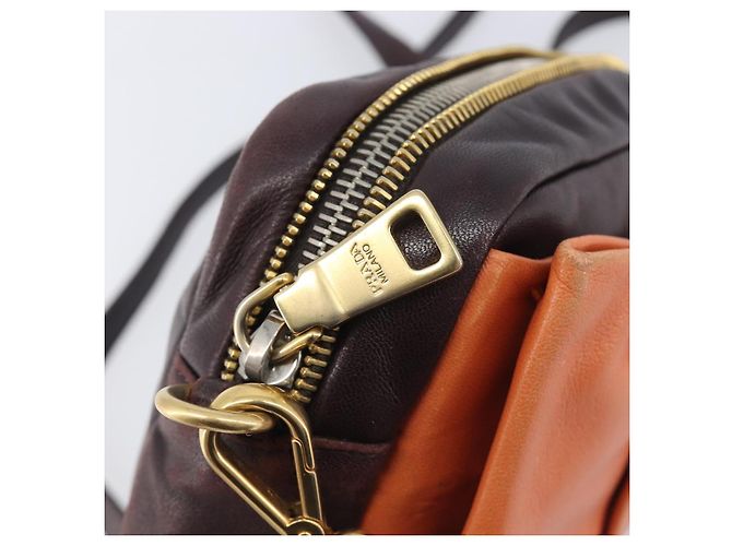 PRADA Shoulder Bag Leather Brown Gold - vista 24