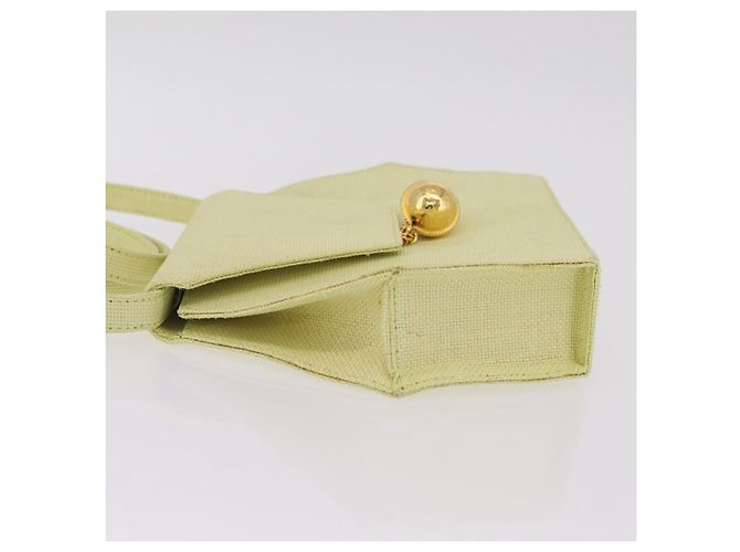Céline CELINE Star Ball Shoulder Bag Raffia Green Gold - vista 5