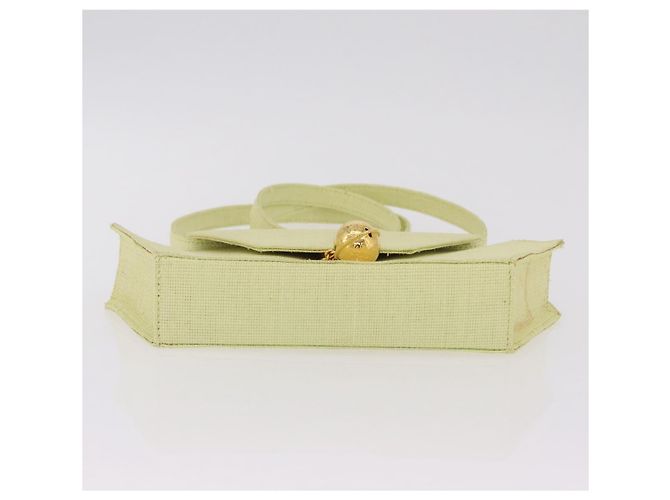 Céline CELINE Star Ball Shoulder Bag Raffia Green Gold - vista 6