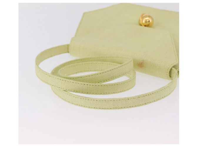 Céline CELINE Star Ball Shoulder Bag Raffia Green Gold - vista 8