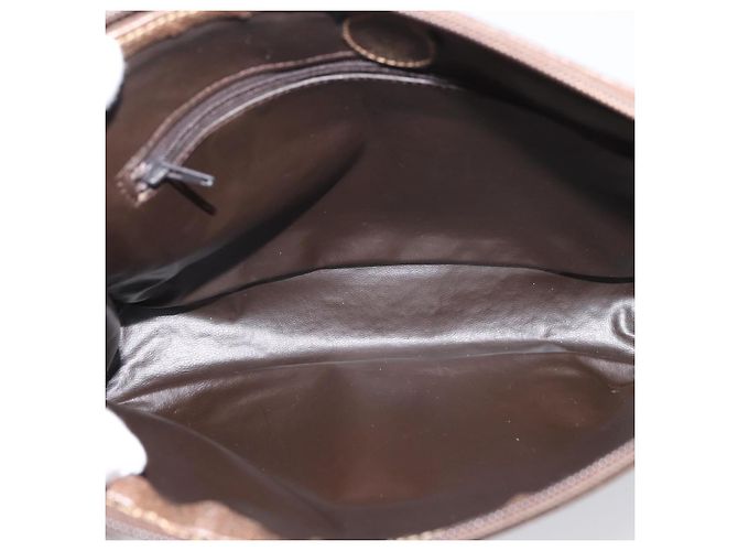 GUCCI GG Supreme Clutch Bag PVC Beige - Ansicht 11