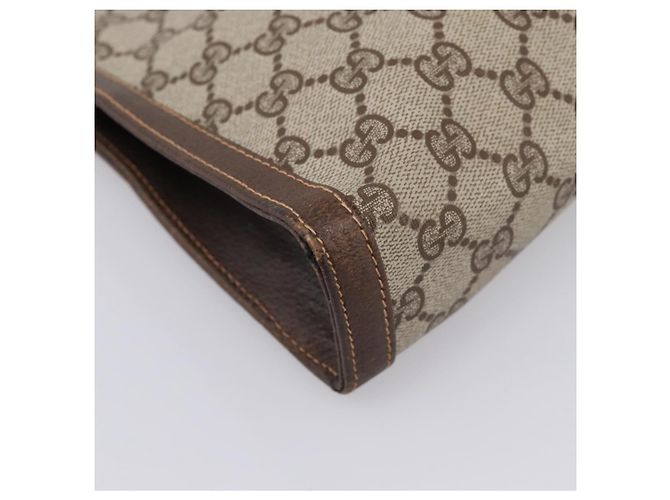 GUCCI GG Supreme Clutch Bag PVC Beige - Ansicht 14