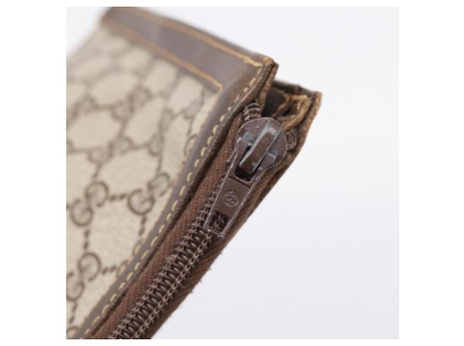 GUCCI GG Supreme Clutch Bag PVC Beige - Ansicht 17