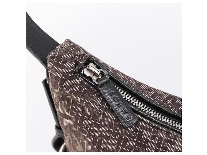 LOEWE Shoulder Bag Canvas Gray Silver - vista 10