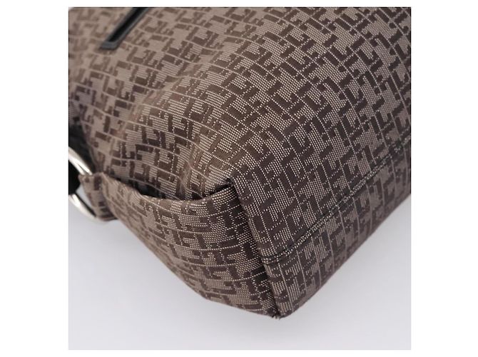 LOEWE Shoulder Bag Canvas Gray Silver - vista 14
