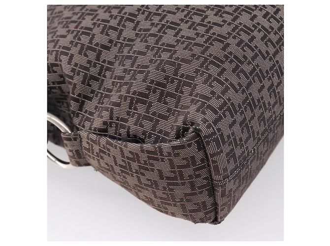 LOEWE Shoulder Bag Canvas Gray Silver - vista 16