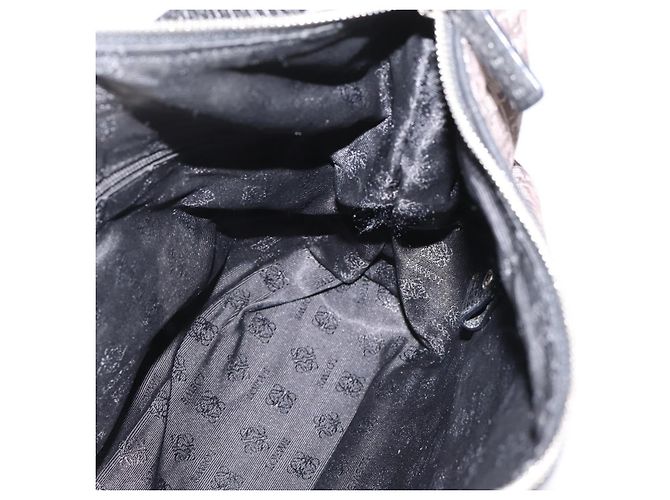 LOEWE Shoulder Bag Canvas Gray Silver - vista 19