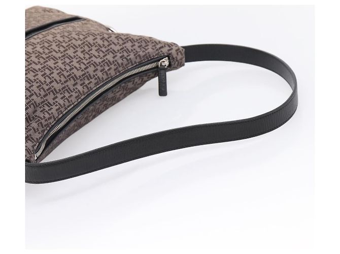 LOEWE Shoulder Bag Canvas Gray Silver - vista 7