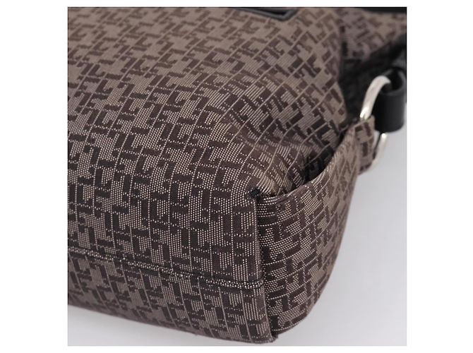 LOEWE Shoulder Bag Canvas Gray Silver - vista 9