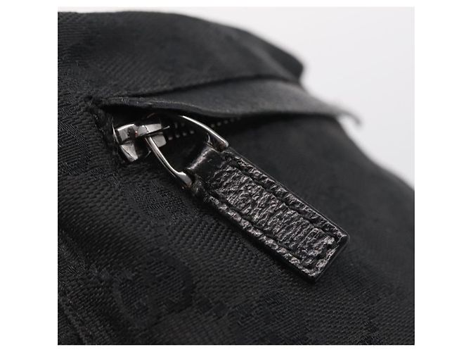 GUCCI GG Canvas Waist Bag Black Silver 28566 - vista 10