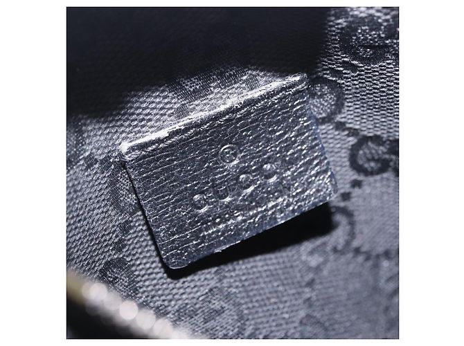 GUCCI GG Canvas Waist Bag Black Silver 28566 - vista 21