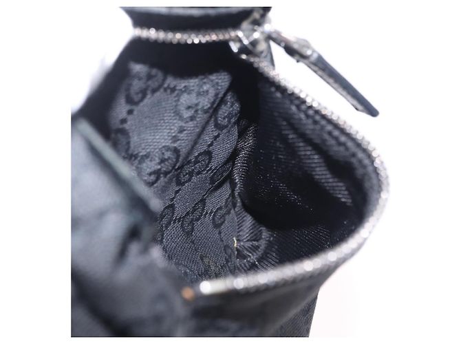 GUCCI GG Canvas Waist Bag Black Silver 28566 - vista 23