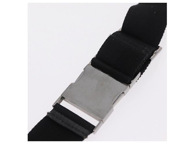 GUCCI GG Canvas Waist Bag Black Silver 28566 - vista 8