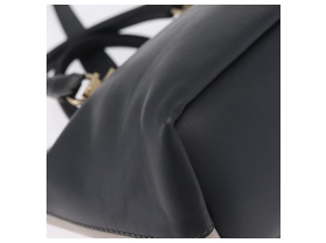 Chloé Chloe Bailey Hand Bag Leather 2way Gray Gold - vista 17