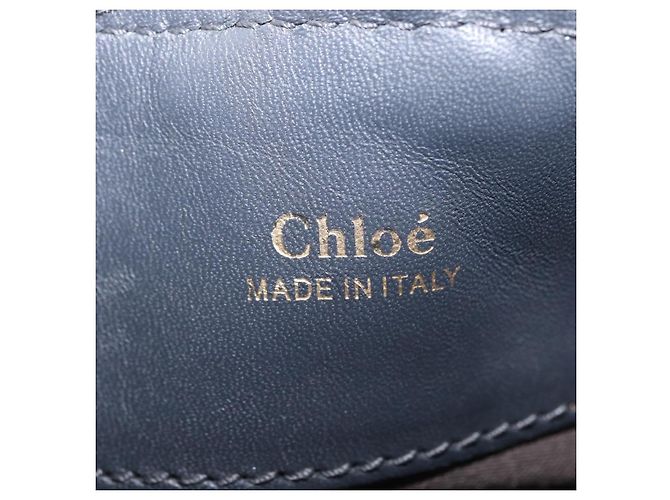 Chloé Chloe Bailey Hand Bag Leather 2way Gray Gold - vista 23