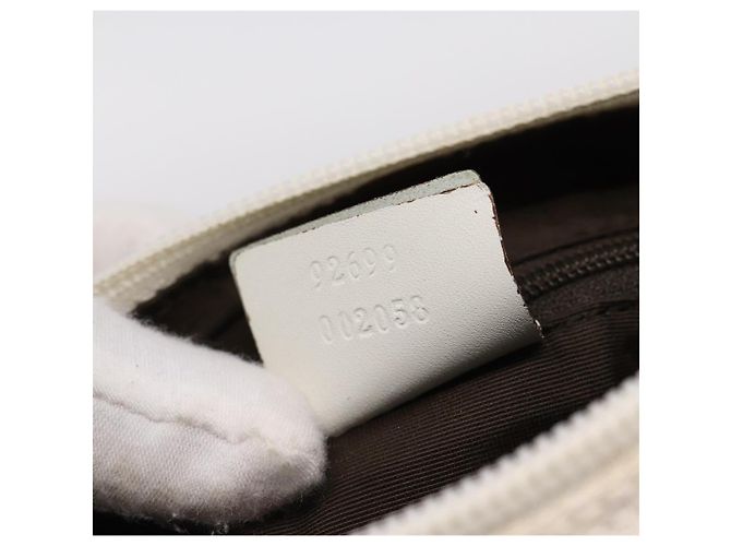 GUCCI Shoulder Bag GG Canvas White Gold 92699 - vista 12