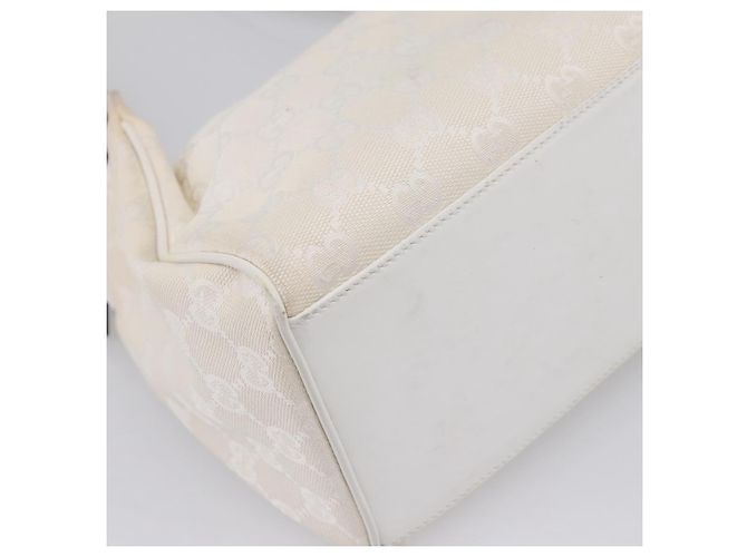 GUCCI Shoulder Bag GG Canvas White Gold 92699 - vista 17
